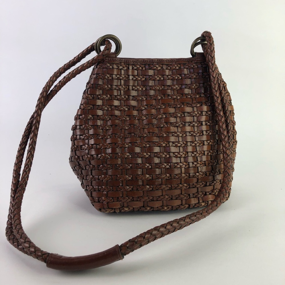 Vintage Leather Woven Dillard’s bag
